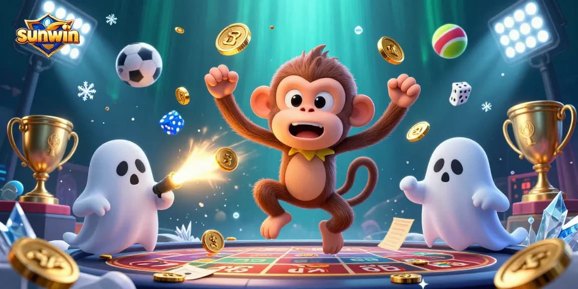 Engage with the thrilling world of sunwin through this vibrant 3D casino scene.