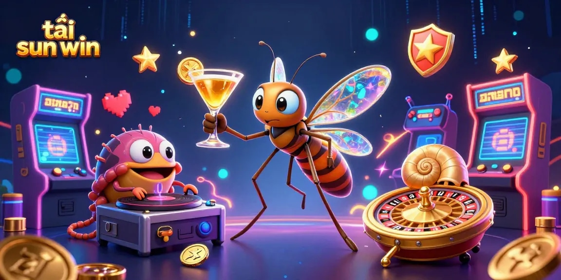 Play tải sun win with a vibrant 3D casino scene featuring engaging characters and dynamic game elements.