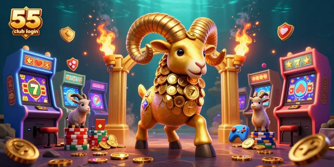 Celebrate wins at 55 club login with dynamic 3D gaming elements and golden characters