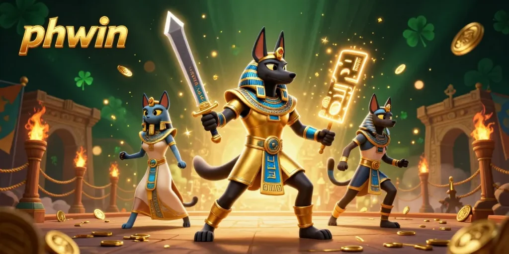 Experience thrilling gameplay with Anubis and Bastet at phwin's vibrant casino scene.