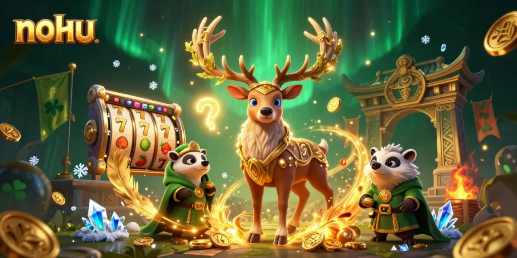 Nohu offers strategic slot gaming opportunities with vibrant characters and dynamic elements.