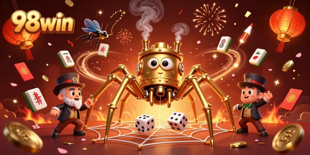 Spin and win with 98win's exciting steampunk casino adventure featuring dynamic gaming elements.